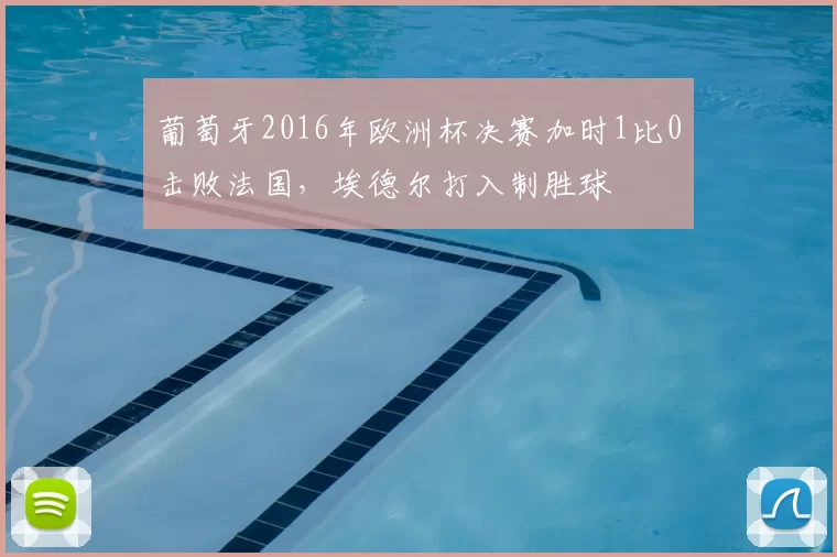 葡萄牙2016年欧洲杯决赛加时1比0击败法国，埃德尔打入制胜球