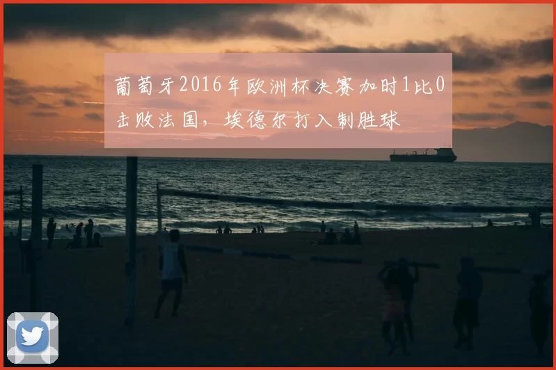 葡萄牙2016年欧洲杯决赛加时1比0击败法国，埃德尔打入制胜球
